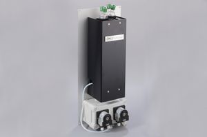 gas cooler / for samples / forced convection