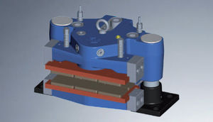 disc brake caliper / hydraulic clamping / release spring
