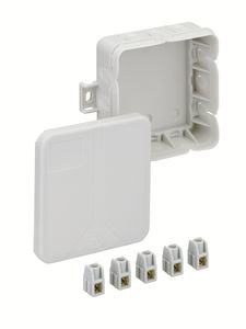 wall-mounted junction box / IP20 / polypropylene / with knockouts