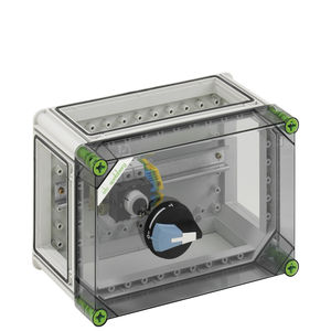 wall-mount enclosure / rectangular / in plastic / with transparent cover