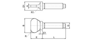 steel butterfly screw