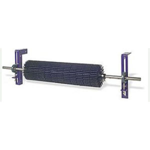 cylindrical brush / cleaning / plastic / for conveyors