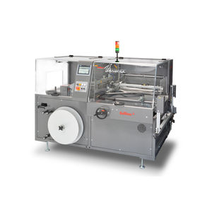 side sealing shrink wrapping machine / fully automatic / for trays / for bottles