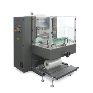 fully automatic shrink wrapping machine / for bottles / sleeve / long product