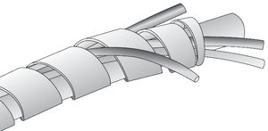 spiral sleeve / for cables / protection / polyethylene