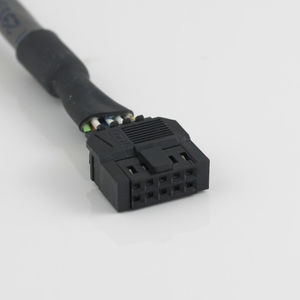 data connector / female / with cable / shielded