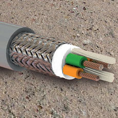 oil-resistant electrical cable / flexible / PUR / PVC-sheathed