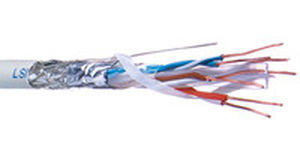 twisted pair cable / halogen-free / copper / category 6