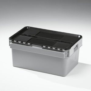 PP crate / transport / for pharmaceutical applications / lid stacking