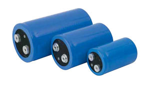 electrolytic capacitor / screw terminal / low-inductance / tubular