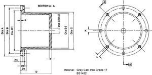 hazardous area housing / cast iron