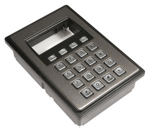 16-key keypad / panel-mount / polycarbonate / stainless steel
