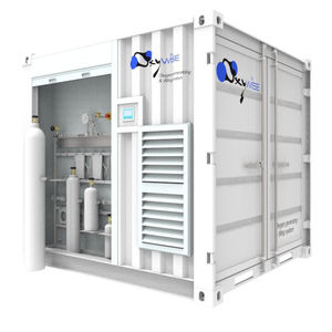 oxygen filling station / for gas bottles / mobile