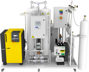 oxygen filling system / for gas bottles / automatic / compact