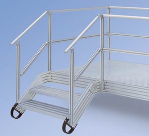 straight staircase / aluminum