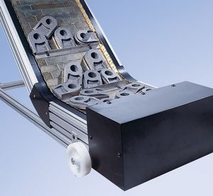 belt conveyor / modular / inclined