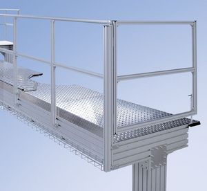 aluminum profile / T-slot / platform / for stairways