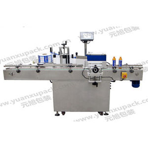 automatic labelling machine / for bottles / side