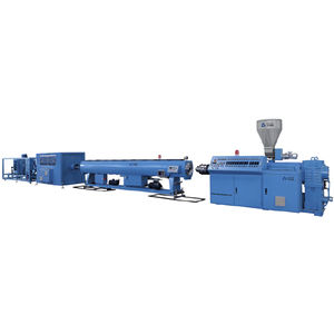 tube extrusion line / for thermoplastics / for PVC / with water cooling
