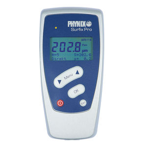 coating thickness gauge / digital display / handheld / with data logger
