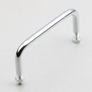 pull handle / door / steel / stainless steel