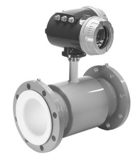 electromagnetic flow meter / for water / flange / intrinsically safe