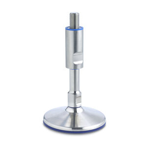 machine foot / stainless steel / for hygienic applications / without mounting holes