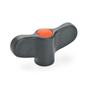 wing nut / brass / plastic