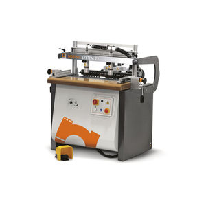 single-head through-feed boring machine / for woodworking