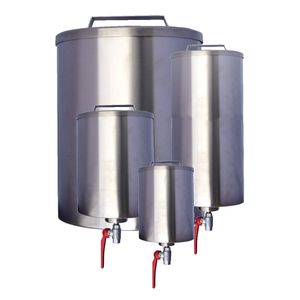 stainless steel tank / aluminum / pressure-less / storage