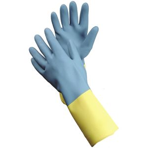 clean room gloves / chemical protection / latex / for the food industry