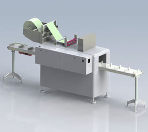 stretch sleeve label applicator / PLC-controlled / horizontal / in-line