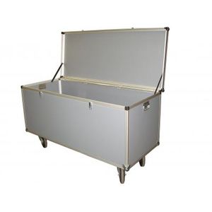 transport case / aluminum / wheeled