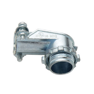 screw-in fitting / 90° angle / zinc