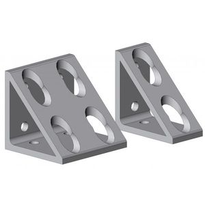 fastening bracket / for aluminum profile / 90° / aluminum