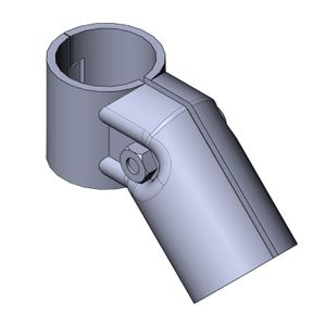 round tube connector / elbow / steel
