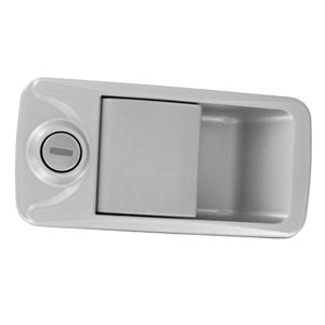 recessed handle / door / die-cast zinc / rectangular