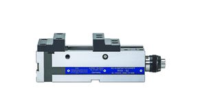 machine tool vise / hydraulic / horizontal / steel