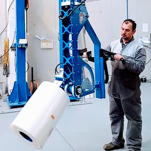 pneumatic manipulator / with gripping tool / coil / pillar