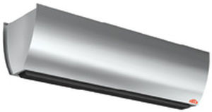 hot air curtain / horizontal / industrial door / with electric heating