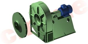 centrifugal fan / aspirating / high-pressure / for chemical applications
