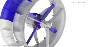 vertical-axis wind turbine / for light winds / for moderate winds
