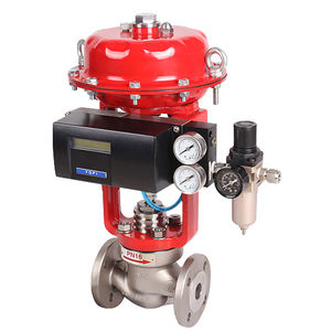 globe valve / electrically-actuated / pneumatically-operated / control