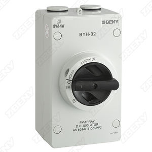 DC isolator switch / rotary / low-voltage / safety