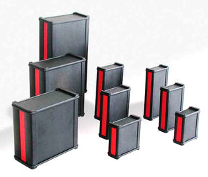 wall-mount enclosure / rectangular / aluminum / data