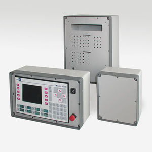 handheld enclosure / rectangular / aluminum / with transparent cover