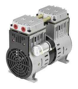 piston vacuum pump / oil-free / two-stage