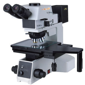analysis microscope / upright / bench-top / trinocular