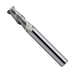 solid milling cutter / for aluminum alloys / 45° helix angle / 2-flute
