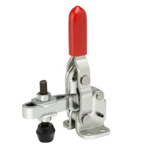 vertical toggle clamp / hold-down / adjustable / with fixed clamping spindle